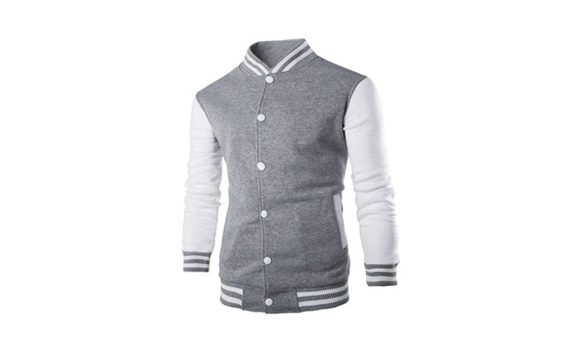 Image of $38.99 for a Men's Baseball Jacket (an $83.99 Value)