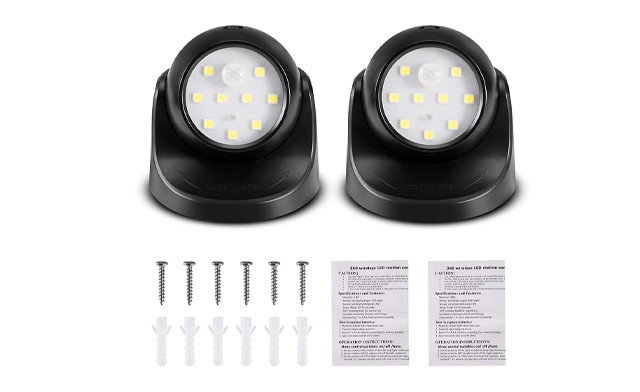 Image of $25 for a 2-Pack of Motion Sensor Wall Lights (a $62.50 Value)