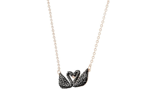 Image of $36.95 and Up for a Swarovski Double Swan Necklace