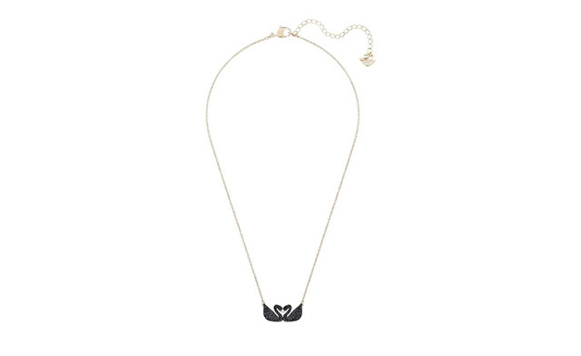 Image of $36.95 and Up for a Swarovski Double Swan Necklace