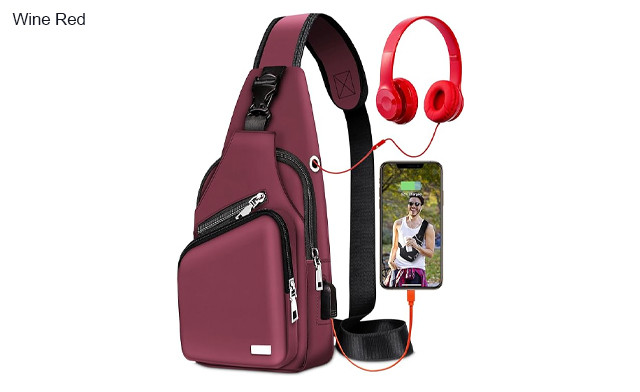 Image of $26.95 for a Waterproof Sling Crossbody Bag (a $75 Value)