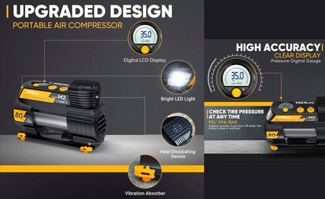 Image of $33.95 for a Digital Auto Tire Inflator with LCD Display (a $62.99 Value)