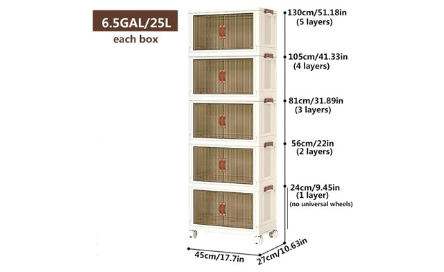 Image of $69 for a 5-Tier Stackable Storage Shelf (a $135 Value)