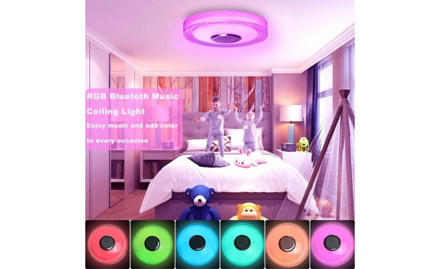 Image of $25.95 for a Flush Mount Ceiling Light with Bluetooth Speaker (a $79.99 Value)