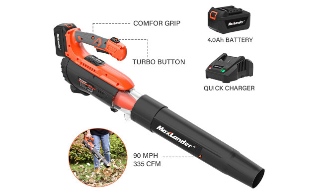 Image of $79.95 for a MAXLANDER Cordless Leaf Blower (a $129.99 Value)