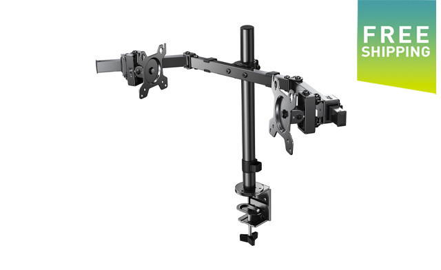 Image of $44.99 for an ErGear Dual Arm Monitor Desk Mount (a $99 Value)