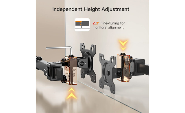 Image of $44.99 for an ErGear Dual Arm Monitor Desk Mount (a $99 Value)