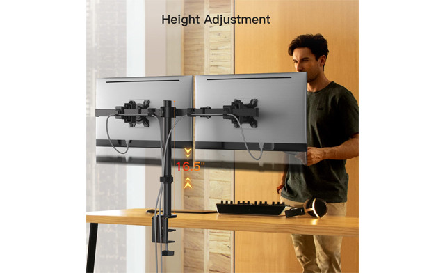 Image of $44.99 for an ErGear Dual Arm Monitor Desk Mount (a $99 Value)