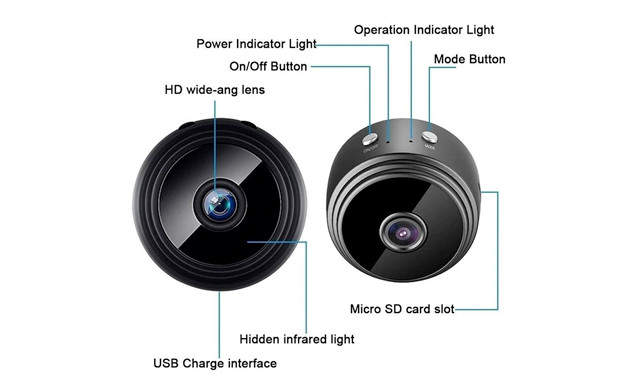 Image of $29.99 for a 2-Pack of Mini Wifi Connected Security Cameras with Motion Detection (a $69 Value)