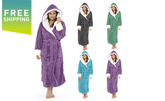 Image of PRICE DROP! $32.99 for a Women's Plush Bathrobe (a $79.99 Value)