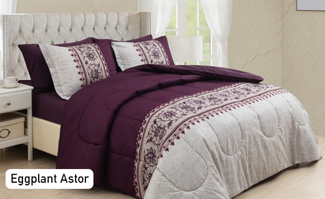 Image of Up to 79% Off a 7-Piece Printed Bed-in-a-Bag Comforter Sets
