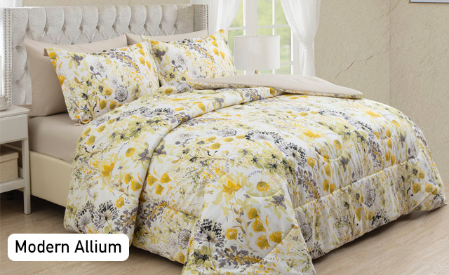 Image of Up to 79% Off a 7-Piece Printed Bed-in-a-Bag Comforter Sets