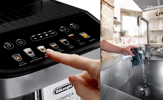 Image of $479.95 for a DeLonghi Magnifica Evo Automatic Espresso Maker - Refurbished (a $900 Value)