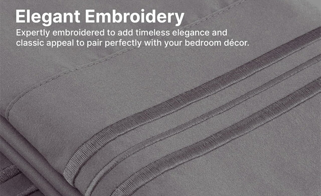 Image of Up to 79% off a 6-Piece Embroidery Sheet Set