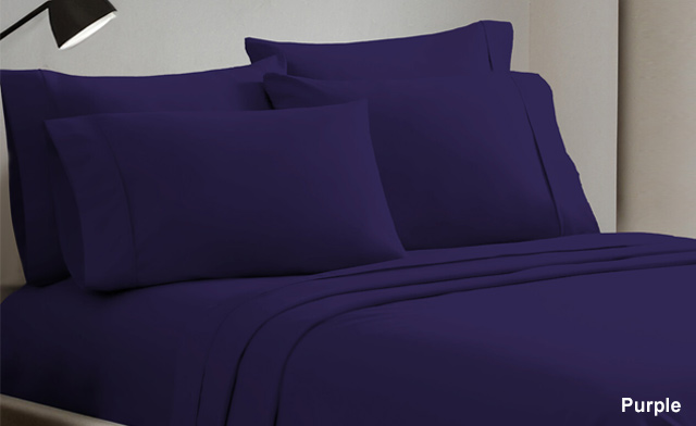 Image of $16.95 for a 4-Piece Microfibre Sheet Set (a $110 Value)