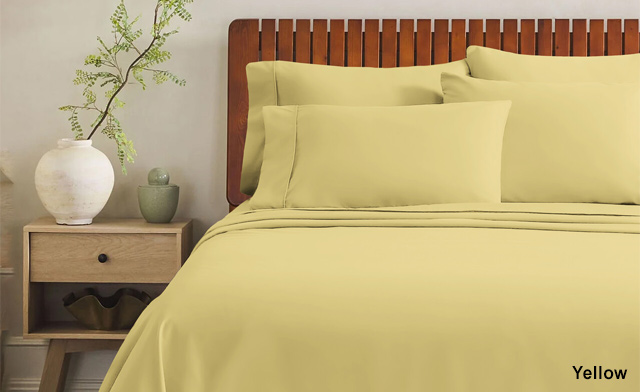 Image of $16.95 for a 4-Piece Microfibre Sheet Set (a $110 Value)