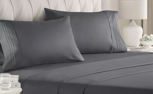 Image of Up to 79% off a 6-Piece Embroidery Sheet Set