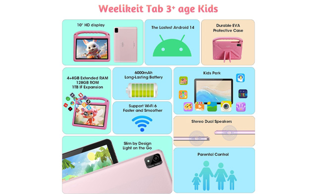 Image of $59.95 for a 10.1-inch Weelikeit Kids Tablet (a $149.99 Value)