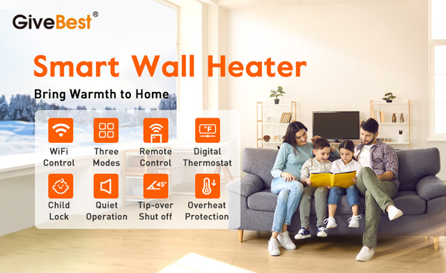 Image of $68.95 for a GiveBest Electric Wall Heater (a $158.99 Value)