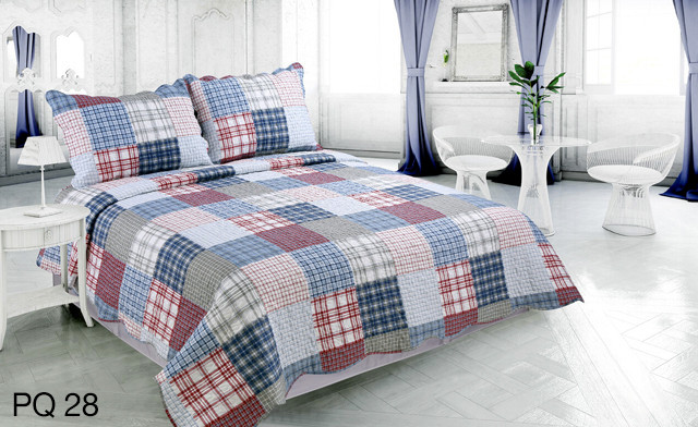 Image of Up to 72% off a Printed Stitching Quilt Set