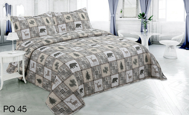 Image of Up to 72% off a Printed Stitching Quilt Set
