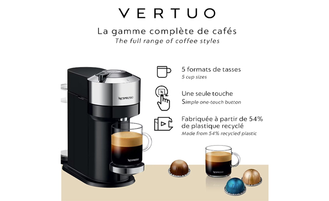 Image of $174.99 for a Nespresso Vertuo Next Deluxe Coffee & Espresso Machine - Open Box (a $349.99 Value)