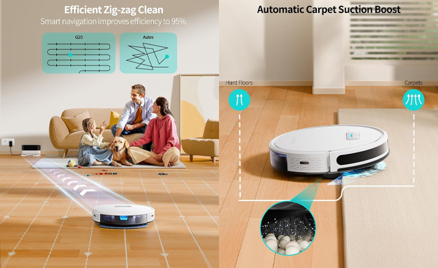 Image of $149.95 for a HONITURE Robot Vacuum and Mop (a $289.99 Value)