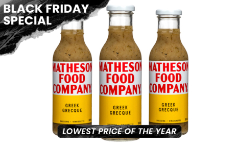 $52.99 for 12-Pack of Matheson Food Company Greek Dressing (a $95 Value)