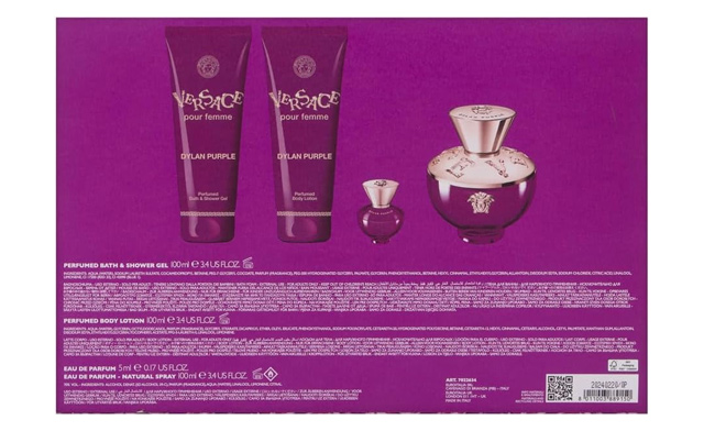 Image of $129 for a Versace Dylan Purple 4-Piece Gift Set (a $166 Value)