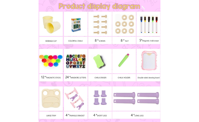 Image of $44.95 for a Kids' 3-in-1 Art Easel (a $74.99 Value)