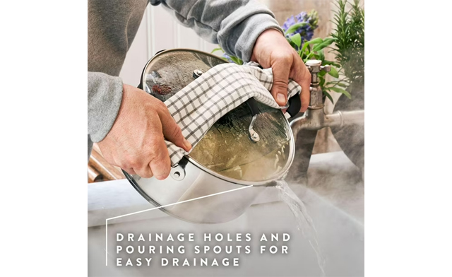 Image of $59.99 for a T-fal Jamie Oliver Stainless Steel 7-Piece Cookware Set (a $129 Value)