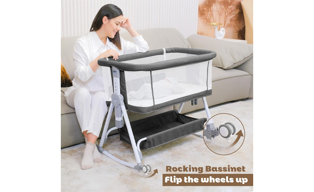 Image of $78.95 for a Youluzhen 3-in-1 Baby Bassinet (a $169.99 Value)