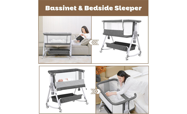 Image of $78.95 for a Youluzhen 3-in-1 Baby Bassinet (a $169.99 Value)