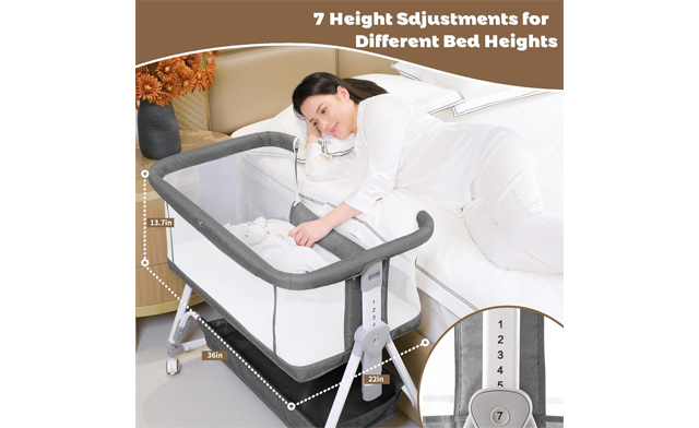 Image of $78.95 for a Youluzhen 3-in-1 Baby Bassinet (a $169.99 Value)
