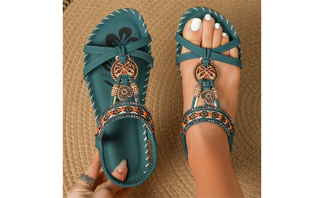 Image of $34.99 for Women's Butterfly Flat Sandals (a $49.99 Value)