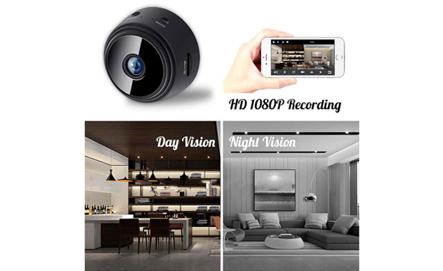 Image of $29.95 for a 2-Pack of Mini Wifi Connected Security Cameras with Motion Detection (a $69 Value)