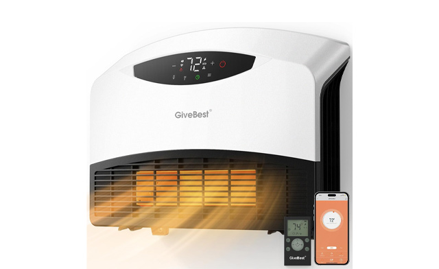 Image of $68.95 for a GiveBest Electric Wall Heater (a $158.99 Value)