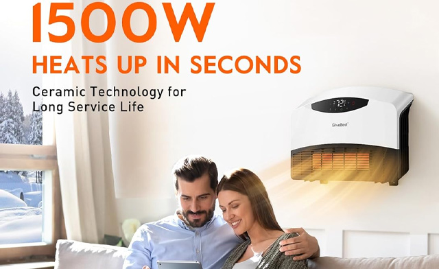 Image of $68.95 for a GiveBest Electric Wall Heater (a $158.99 Value)