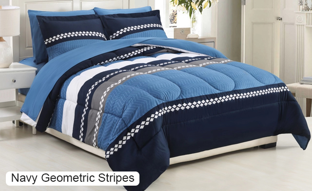 Image of Up to 72% Off a 7-Piece Printed Bed-in-a-Bag Comforter Sets