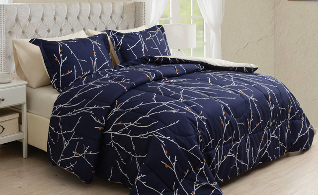 Image of Up to 72% Off a 7-Piece Printed Bed-in-a-Bag Comforter Sets
