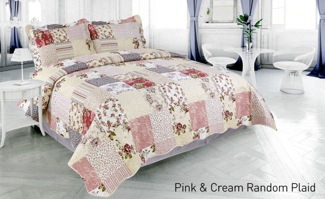 Image of Up to 71% off an Elegant Pinsonic Printed Reversible Quilt Set