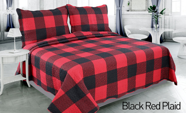Image of Up to 71% off an Elegant Pinsonic Printed Reversible Quilt Set