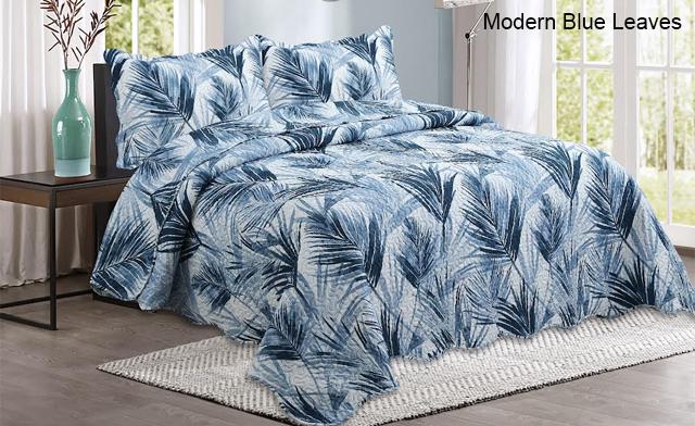 Image of Up to 71% off an Elegant Pinsonic Printed Reversible Quilt Set