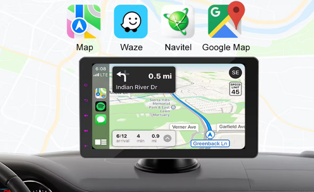 Image of $94 for a 7-Inch Car Wireless Screen with Apple CarPlay & Android Auto (a $129 Value)