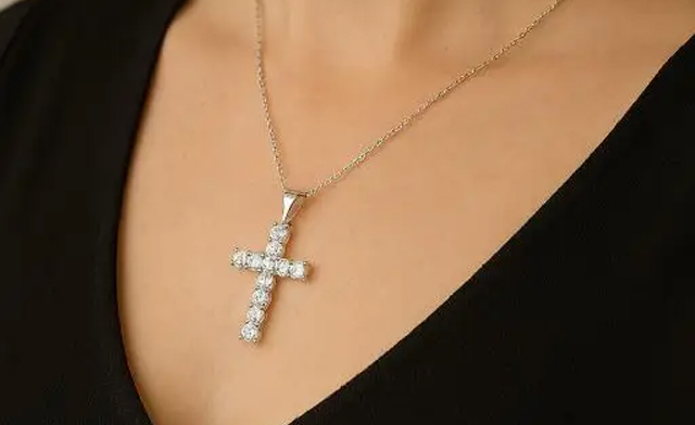 Image of $120.99 for a 925 Sterling Silver Cross Necklace (a $494.16 Value)