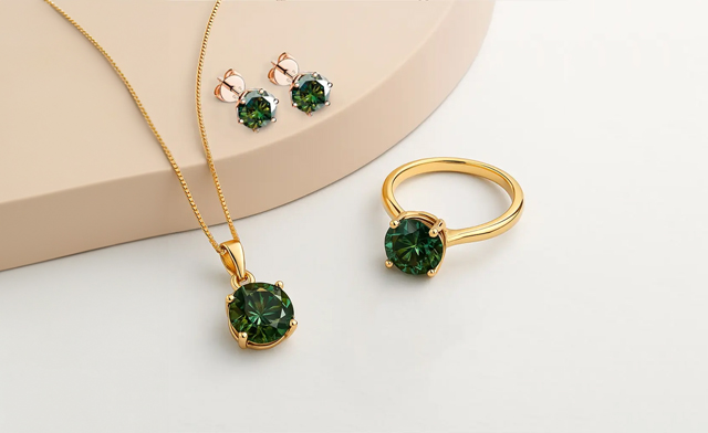 Image of $171.99 for a 4-Piece Moissanite Jewelry Set (a $707.16 Value)