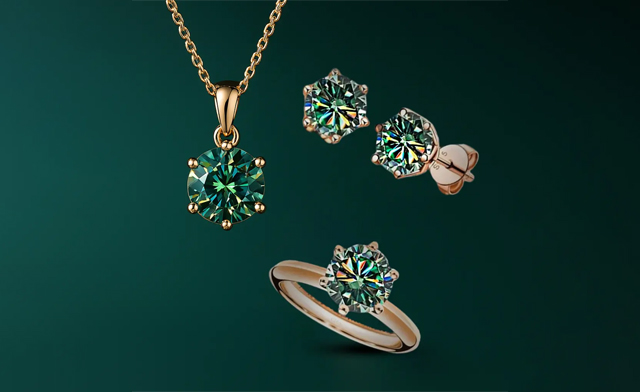 Image of $171.99 for a 4-Piece Moissanite Jewelry Set (a $707.16 Value)