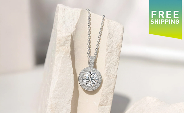 Image of 76% Off a Women's Moissanite Diamond Necklace