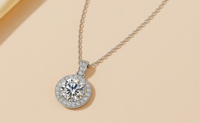 Image of 76% Off a Women's Moissanite Diamond Necklace
