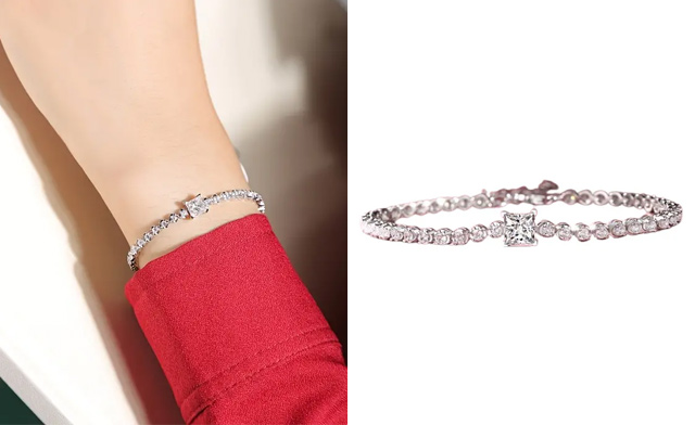 Image of $213.99 for a 0.5 Carat Moissanite Tennis Bracelet (an $877.56 Value)